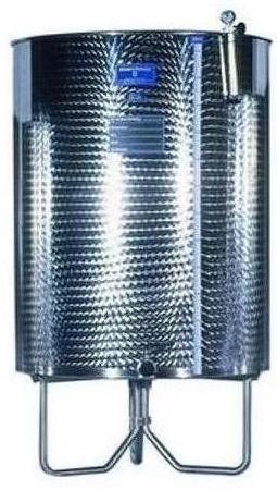 Flydel�gstank, rustfrit st�l. Kapacitet 2000 liter.